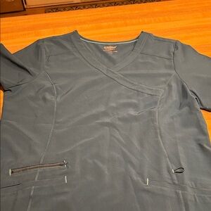 Dark Gray Scrub Top with Pockets